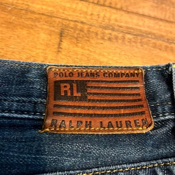 POLO Ralph Lauren cuffed jeans, size 12, in good condition, cuffs roll up & snap - Picture 4 of 7